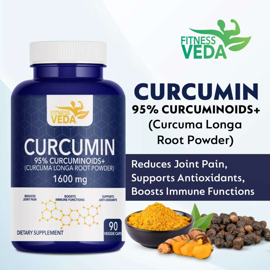 Curcumin Long Roota, Curcumin Veggie Capsules, Joint Pain Relief, Immune Booster Capsules, Antioxidant Support Supplement, Curcuma Longa Root, Curcumin with Piperine, Turmeric Extract Capsules, Curcuminoids 95% Supplement, Joint Health Capsules, Immune Function Support, Anti-Inflammatory Curcumin, Dietary Supplement Capsules, Fitness Veda Curcumin, Curcumin for Immunity