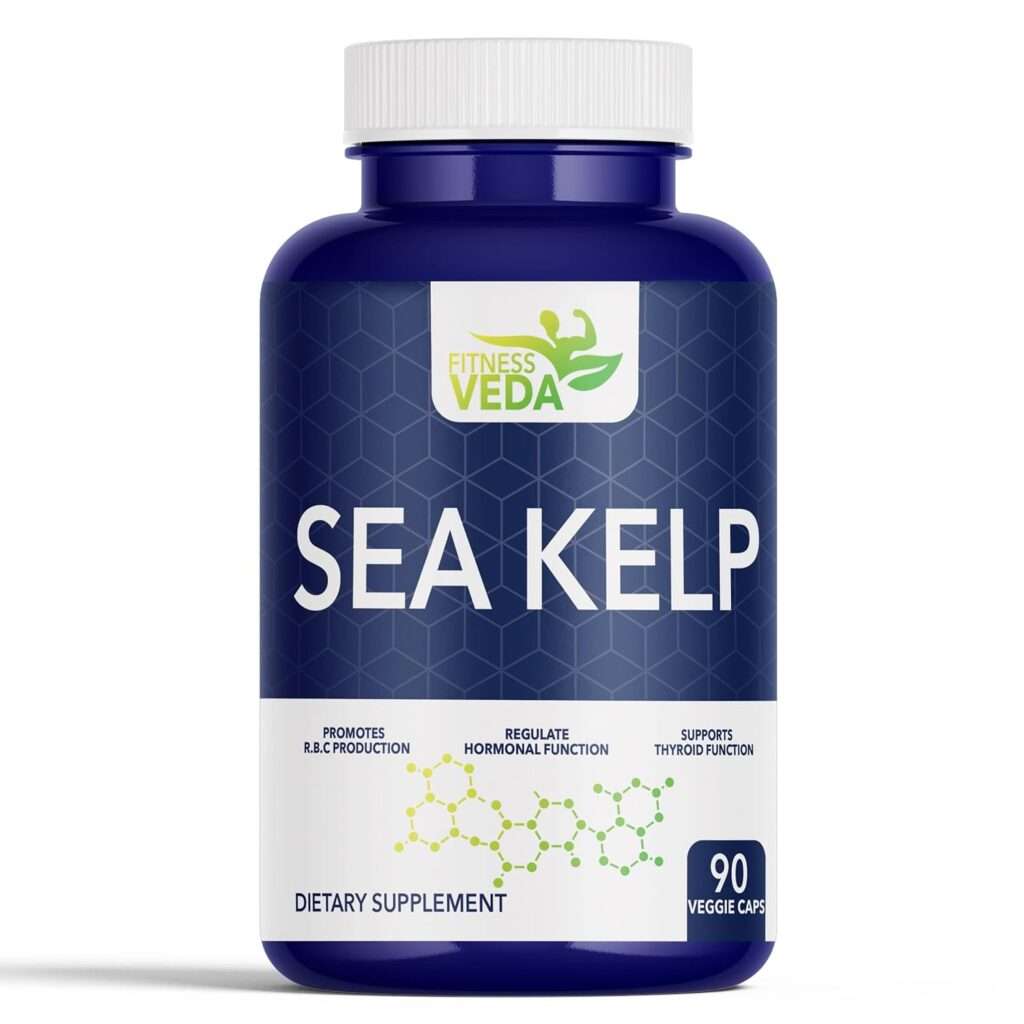 Thyroid supplement sea kelp, Sea kelp capsules 2025, Best thyroid support India, Fitness Veda thyroid care, Sea kelp with iodine, Hormonal balance naturally, Sea kelp for energy, Thyroid capsules organic, Natural sea kelp supplement, Sea kelp for women thyroid, Sea kelp capsules for men, Sea kelp nutrition, Capsules for thyroid,