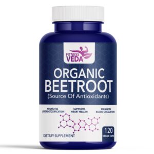 beetroot capsule, beetroot tablet, beetroot supplement, organic beetroot capsule, organic beetroot for stamina, nitric oxide booster, Organic beetroot for energy, Organic beetroot supplement 2025, antioxidant beetroot tablet, blood circulation supplement, fitness veda beetroot