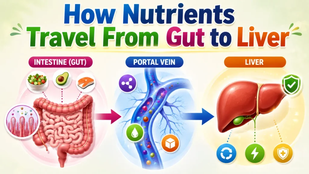 gut to liver pathway