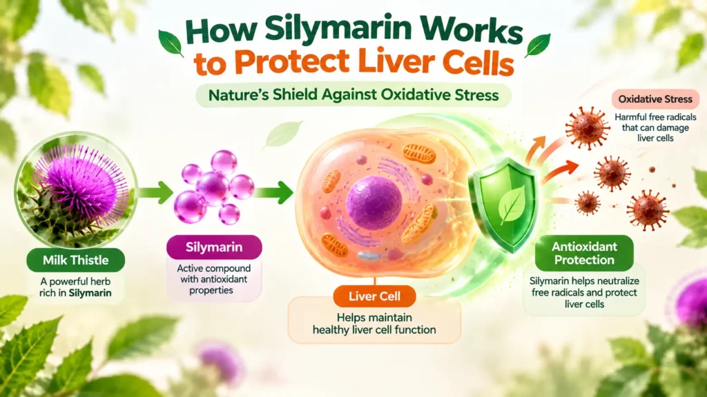 Milk Thistle benefits for liver through Silymarin and antioxidant protection