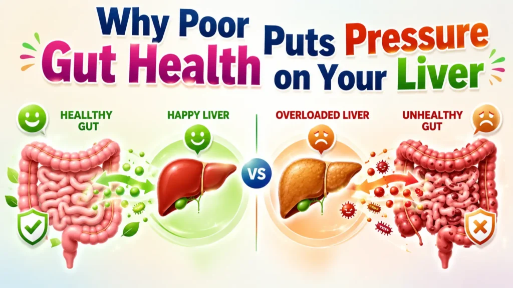poor gut health liver